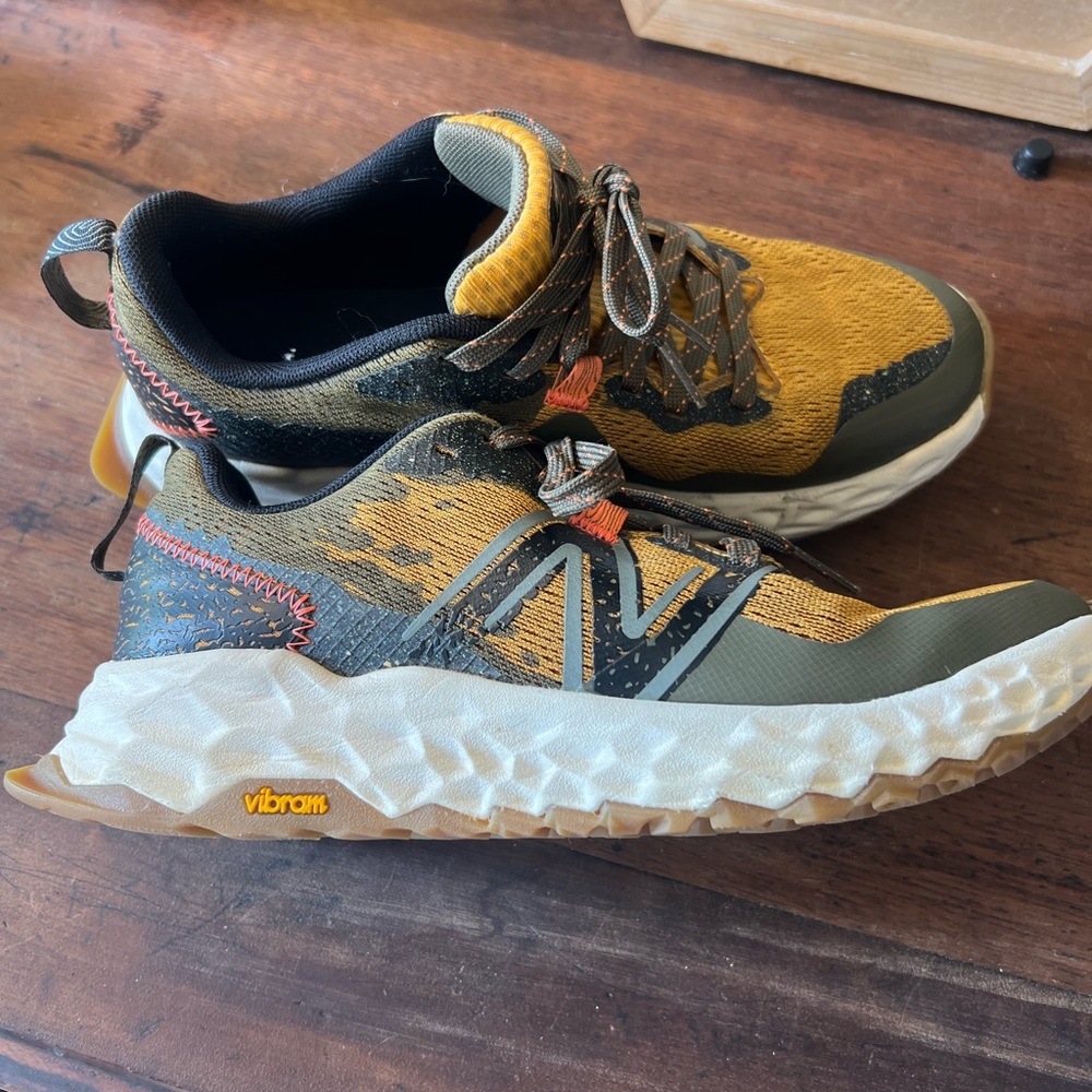 New Balance Yellow and Black Sneakers Rugged Design